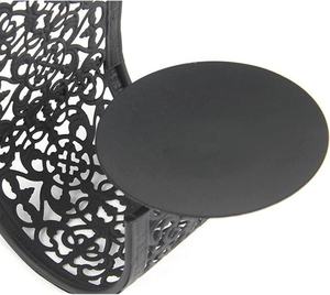 Modern Black Metal <b>Candle</b> Stand Elegant Wall Hanging Sconce Top Selling <b>Tealight</b> <b>Holder</b> for Home Decor Enhances Pillar <b>Candles</b> - Product Image 3