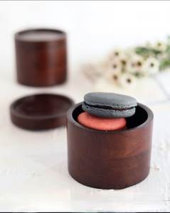 Acacia Wooden Dark <b>Brown</b> Jar with Lid Premium Dry Fruit <b>Storage</b> Container Decorative Round Wooden Dry Fruit <b>Box</b> Diwali Gift - Product Image 3