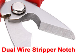 กรรไกรช่างไฟฟ้าอเนกประสงค์ขนาด180มม. มีรอยบากและปลอกใบมีดจากไต้หวันผู้จำหน่าย OEM ODM - Product Image 3