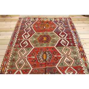 Tapis turc vintage de 5,4 x 11,5 pieds, grand tapis, tapis persan rouge - Product Image 3