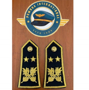 Épaulettes de grade militaire de Mauritanie |   Épaulettes personnalisées |   Rangements pour uniformes |   Épaulettes en fil d'or - Product Image 1