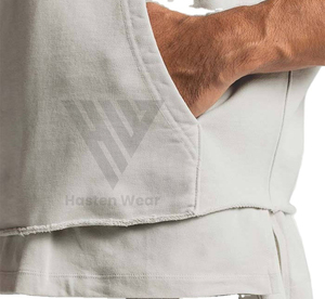 Modern Style Workout <b>Sleeveless</b> <b>Hoodies</b> For Quick Dry Fashionable Lightweight Streetwear Workout <b>Hoodies</b> - Product Image 6