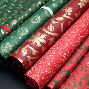 กระดาษห่อของขวัญกระดาษทิชชู่หอมลาเวนเดอร์สำหรับเทศกาลคริสต์มาสแบบใช้แล้วทิ้ง