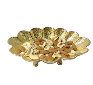 Cuenco de frutas secas de Metal de cobre puro, almacenamiento decorativo para nueces, aperitivos y dulces, accesorio de fiesta duradero - Product Image 5