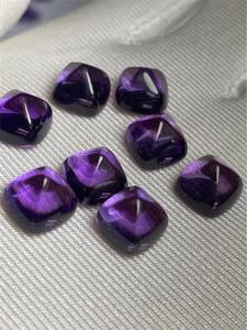พลอยเมห์ราจูดิน รับรองโดยผู้เชี่ยวชาญภายนอก 2-5 กะรัต สีม่วง 6-8 กะรัต พลอยประจำเดือนกุมภาพันธ์ ขายดีมาก ขนาด 8x8 มม. พลอยธรรมชาติแบบเม็ดเดี่ยว - Product Image 4