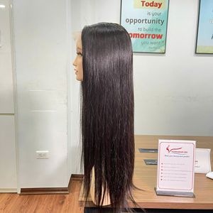 Vente flash 100% Extensions de cheveux Remy vietnamiens Perruque droite en os noir et cheveux vierges bruts à trame droite prêts à être expédiés - Product Image 6