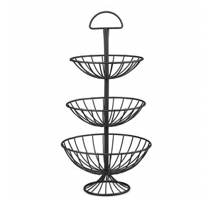 Nouvelle arrivée Design corbeille à fruits Portable fait à la main décoratif alimentaire fruits stockage Antique finition panier en métal pour la maison hôtel - Product Image 6