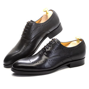 Zapatos de vestir de cuero para hombre de alta calidad, antiarrugas, impermeables, fáciles de limpiar, duraderos, para oficina y bodas. - Product Image 4