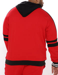 Logo personnalisé Survêtement épais avec logo personnalisé Sweat à capuche uni pour l'hiver 2 pièces Costumes pour hommes Marque Costumes Rayures Survêtement Fitness Jogger Ensembles - Product Image 4