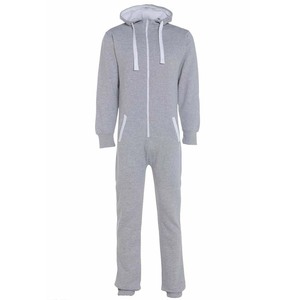 Heather Grey Fashion Big Boys Plain Hooded <b>All</b> <b>in</b> <b>One</b> Jumpsuit - Product Image 1