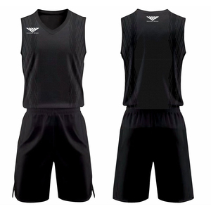 Uniforme de volley-ball sans manches personnalisable pour hommes, pour vêtements d'hiver imprimés, faible MOQ, vente en gros OEM, ensembles d'uniformes teints en uni - Product Image 1