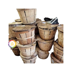 Panier de crabe de boisseau en bois avec couvercle pour le stockage de fruits de mer frais Matériau durable Approvisionnement direct d'usine Panier de crabe de boisseau en bois - Product Image 1