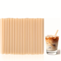 Pailles à boire biodégradables en bagasse de canne à sucre, compostables, réutilisables, recyclables, qualité supérieure, 197 mm, pratiques
