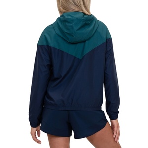 Conjunto Deportivo de Dos Piezas con Capucha para Mujer, Verano, Color Sólido, Impermeable, Cortavientos, Nailon, HECHO POR HAIDIIII SPORTS 2027 - Product Image 2