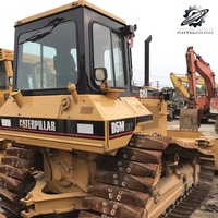 Bulldozer sur chenilles Caterpillar D5M d'occasion, 13 tonnes, capacité de la benne de 4,5 m, 100 CV, certifié CE, marque japonaise d'origine, roulement de boîte de vitesses à faible résistance