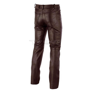 Dernier design, service OEM, pantalon en cuir décontracté léger pour homme, qualité supérieure confortable, braguette à boutons - Product Image 4