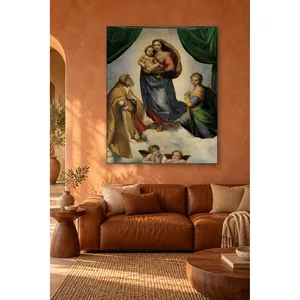 Impression sur toile de la Madone de Sistine par Fida Raphael - Product Image 2