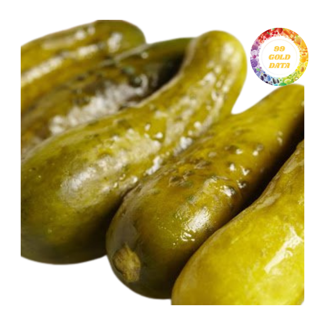 Premium Quality Pickled Cucumbers, Fully Submerged in Special Brine, Ideal for Restaurants, Retail, and Wholesale