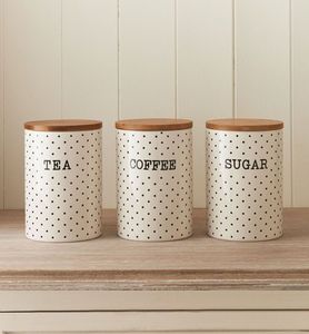 Sleek modern <b>black</b> metal <b>kitchen</b> <b>canister</b> set with airtight wooden lids perfect for countertop pantry food storage - Product Image 6