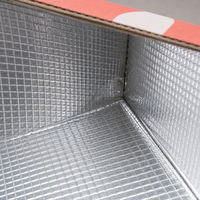 Boîte à pizza doublée de papier aluminium avec contrôle qualité pour emballage alimentaire, boîte à emporter personnalisée imprimée en gros