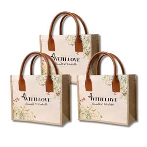 ถุงผ้าปอกระเจาพับได้เป็นมิตรกับสิ่งแวดล้อมถุงผ้ากระสอบธรรมชาติพิมพ์โลโก้ได้ตามต้องการจากเวียดนามสำหรับการช้อปปิ้งรีไซเคิล - Product Image 4