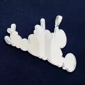 Fine Jewelry Pendentif Hip Hop pour hommes et femmes Porter un pendentif en diamant de fournisseur indien à un prix abordable - Product Image 3