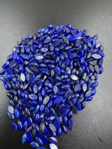 Lapis Lazuli ธรรมชาติรูปทรงการเจียระไนแบบเรียบพลอยหลวมคุณภาพสูงสำหรับการทำเครื่องประดับอัญมณีขายส่ง6x12mm - Product Image 3