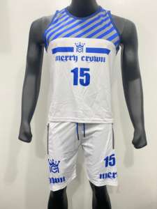 Maillot de basket-ball de haute qualité 100% polyester nouveau style motif solide respirant avec logo de nom d'équipe personnalisable sur le devant - Product Image 6