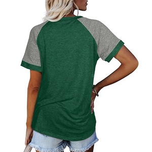 T-Shirt manches mi-longues col rond femme, multicolore, 100% Polyester/coton, mode de haute qualité, décontracté, impression personnalisée de Logo - Product Image 6