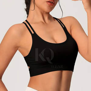 Soutien-gorge de sport respirant et léger pour femme, rembourré, à bretelles réglables, sans couture sur le devant, idéal pour le yoga, la course, la gym et l'entraînement. - Product Image 4