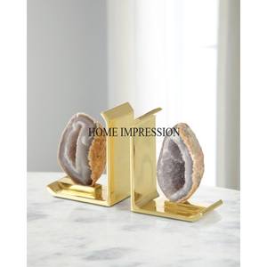 Soporte y ramas recubiertos de polvo de color negro de aspecto magnífico con diseñador de hojas y sujetalibros de pájaros chapados en oro Suministros DE LA India - Product Image 2