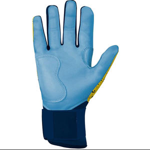 Gants de frappe de baseball pour gaucher en cuir de chèvre souple personnalisés, antidérapants, professionnels, pour hommes adultes, prix de gros - Product Image 3