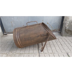 Seau à charbon poignées en bois Vintage foyers accessoires d'extérieur pour la maison jardin Patio feu cendres charbon seau cheminée outils - Product Image 5