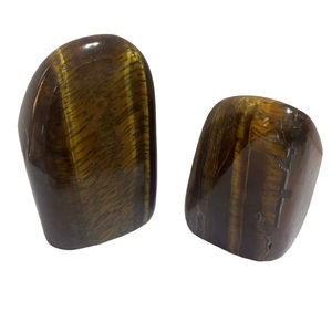 Cristal de quartz jaune naturel en forme libre |   Modèle d'ange en pierre de quartz polie écologique pour la protection et la confiance à la maison - Product Image 1