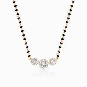 Elegante conjunto de joyería oro Rhea Lab crecido diamante Mangalsutra Heer diseñador collar tradicional hecho a mano joyería para mujer - Product Image 1