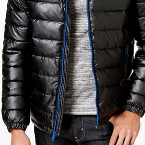 High Quality Black Custom Puffer <b>Jacket</b> Coat <b>Quilted</b> Padded Bubble <b>Jacket</b> with Zipper Closure Plus Size Winter Season - Product Image 3