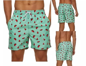 European American Print Quick-Drying Casual Loose <b>Shorts</b> for <b>Men</b> Trendy Fashion Summer Beach Swim <b>Shorts</b> Bulk Wholesale MMA - Product Image 3