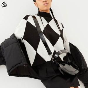 Suéter Transpirable para Mujer, Cálido, Forrado de Felpa, Tejido de Punto, Estilo Básico, Ajustado - Product Image 5