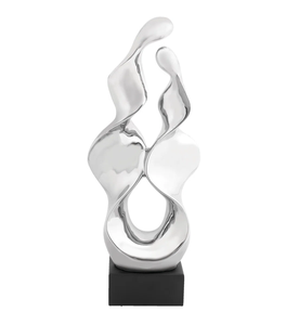 Escultura Moderna de Metal con Base de Metal, Diseño Abstracto Hecho a Mano para Decoración del Hogar y Oficina, Precio al por Mayor - Product Image 4