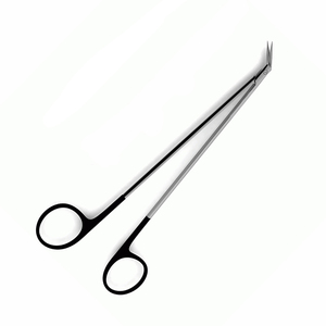 Tijeras Vasculares Cooley de Corte Inverso Angulado Hegemann-Diethric, 19cm/17.1cm, Instrumentos Quirúrgicos Manuales de Acero Inoxidable MSC-H-2644 - Product Image 2