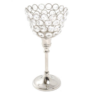 Elegant Crystal T Light <b>Candle</b> Holder with Handmade Base for Home Decoration Christmas & Wedding Lighting Stand on Sale - Product Image 1