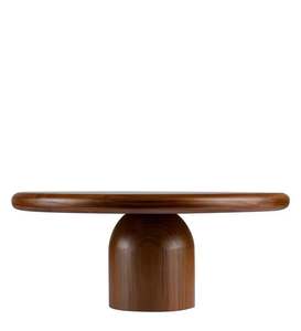 Support à gâteau en bois d'acacia fait à la main, assiette à gâteau polie à pied en dôme, vaisselle pour usage alimentaire - Product Image 3