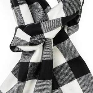 100% <b>Wool</b> Tartan <b>Scarf</b> For Women And <b>Men</b> Custom Winter Stoles <b>Scarf</b> With Long Tassels Solid Jacquard Knitted Cashmere Plaid - Product Image 5