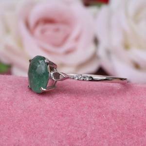 925 argent fraise coupe ovale conception Unique femmes bague de fiançailles de mariage pour la fête en gros en vrac - Product Image 5