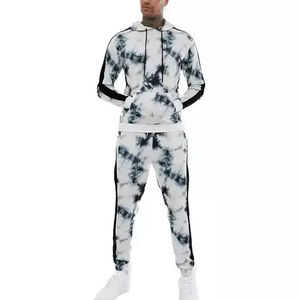 Chándales de mujer, chándal de invierno, venta al por mayor, chándales de alta calidad, chándal liso en blanco de 2 piezas con tinte de corbata, conjunto de chándal para hombre - Product Image 1