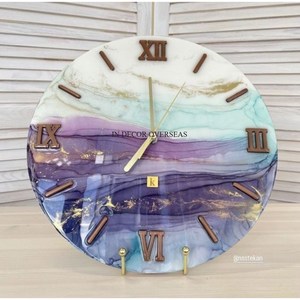 Silver Color Shiny Polished And High Grade Gold Plated Heavy Duty Metal Elegant Look <b>Wall</b> <b>Clock</b> Home And Hotel Decor Supplies - Product Image 2