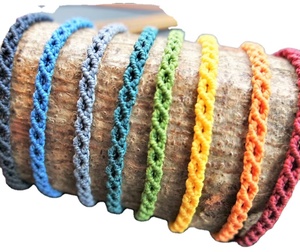 Waterproof Surfer Macrame <b>Bracelet</b>/ Colorful Braided Thread <b>Bracelets</b> for Girls l Wrap SAILOR KNOT <b>BRACELET</b> - Product Image 1