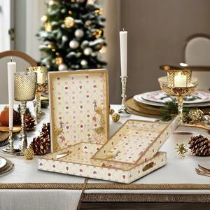 Plateau de service en bois MDF avec revêtement émaillé, design, hôtels et restaurants, articles de cuisine, plateau de table, haute qualité - Product Image 5