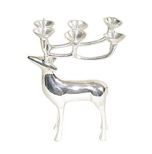 Soporte de vela de ciervo para decoración navideña de aluminio fundido más vendido para decoración de hogar y oficina a precio barato. - Product Image 5