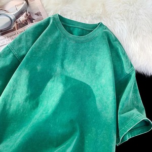 เสื้อยืดวินเทจสำหรับผู้ชายซักด้วยกรดเสื้อยืดโลโก้กราฟิกขนาดใหญ่พิเศษผ้าคอตตอน250gsm 100% ออกแบบได้ตามต้องการ - Product Image 3